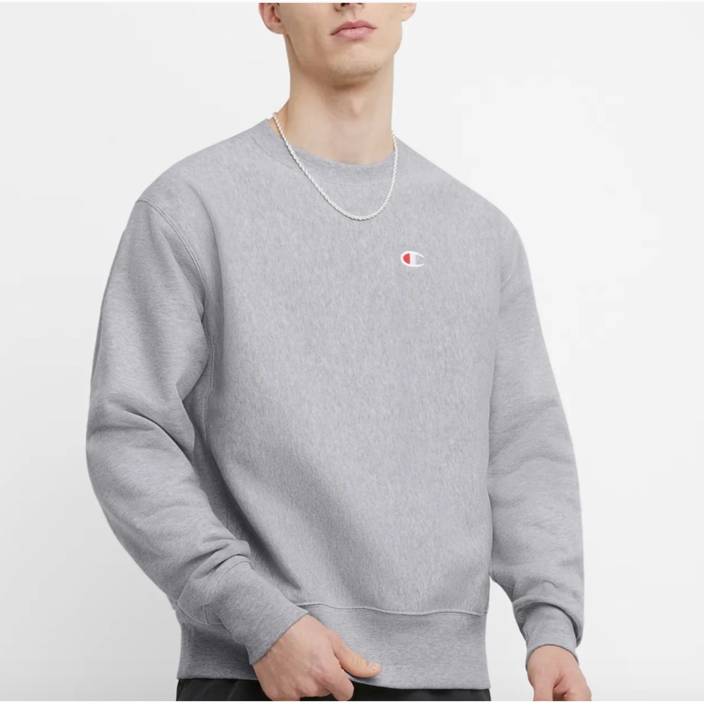 Champion Reverse Weave Crewneck Sweatshirt, C Logo